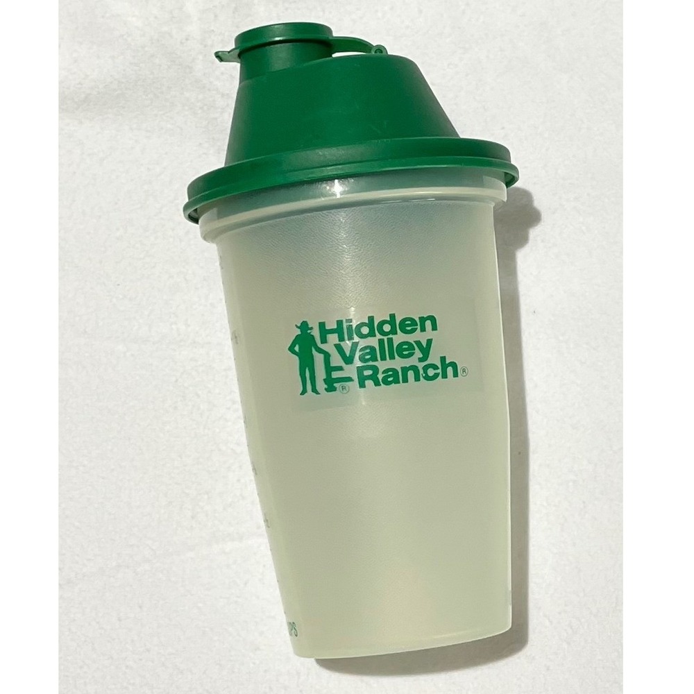 Hidden Valley Ranch Dressing Shaker Bottle Vintage 16oz Mixer with Blender Wheel